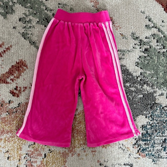 Y2K Adidas Hot Pink White Flare Bottoms 24 Month Girl Baby Toddler Girl EUC - Picture 7 of 8